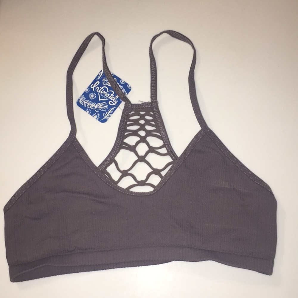 Free People Grey Bralette